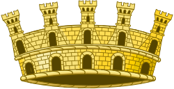 Mural Crown Of An Italian City